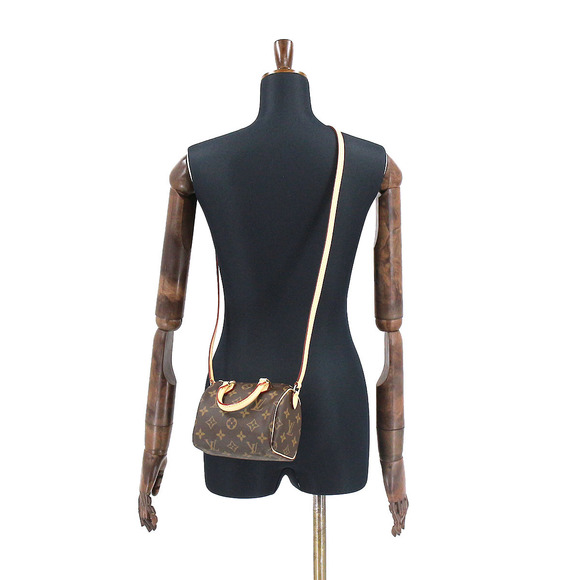 Louis Vuitton Monogram Nano Speedy Shoulder Bag Brown - Picture 8 of 8